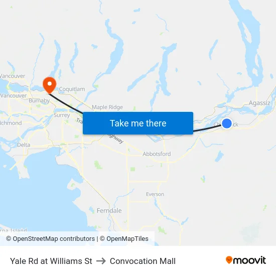 Yale Rd at Williams St to Convocation Mall map