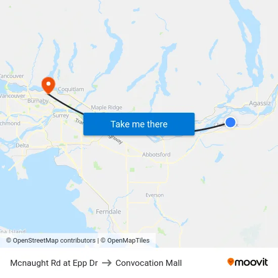 Mcnaught Rd at Epp Dr to Convocation Mall map