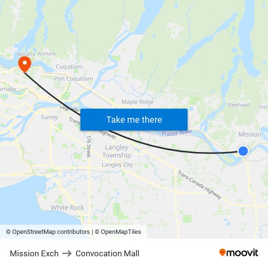 Mission Exch to Convocation Mall map