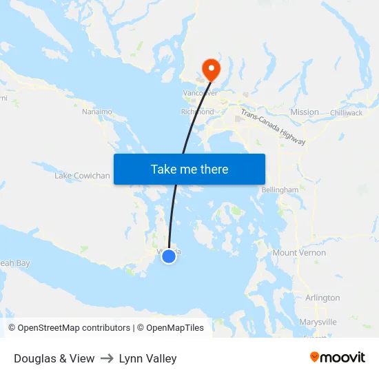 Douglas & View to Lynn Valley map