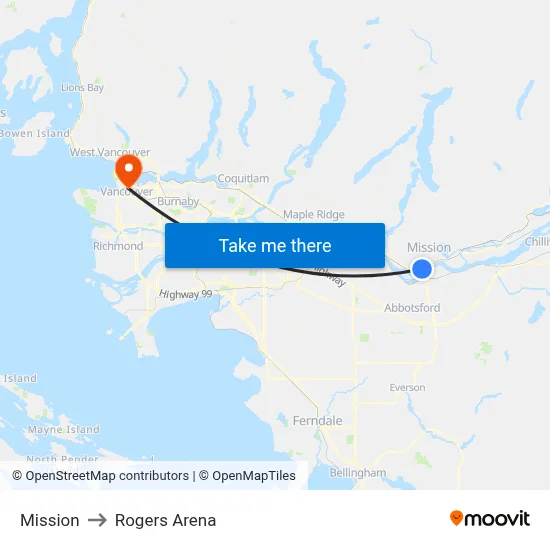 Mission to Rogers Arena map