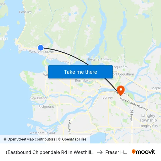 (Eastbound Chippendale Rd In Westhill Dr Area) (Flag) to Fraser Heights map