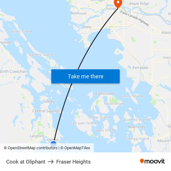 Cook at Oliphant to Fraser Heights map