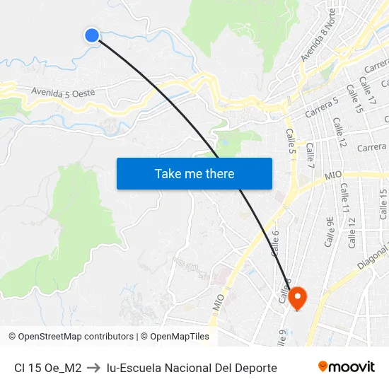 Cl 15 Oe_M2 to Iu-Escuela Nacional Del Deporte map