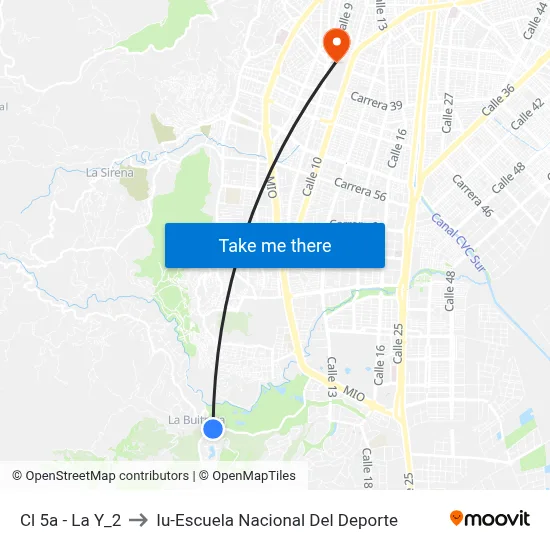 Cl 5a - La Y_2 to Iu-Escuela Nacional Del Deporte map