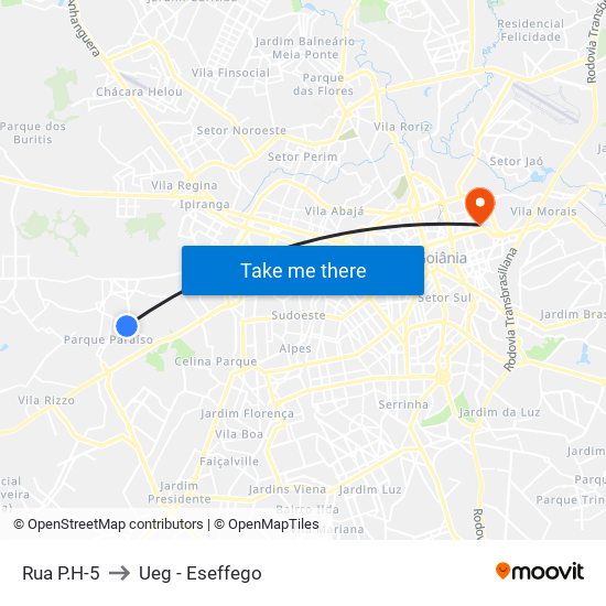 Rua P.H-5 to Ueg - Eseffego map
