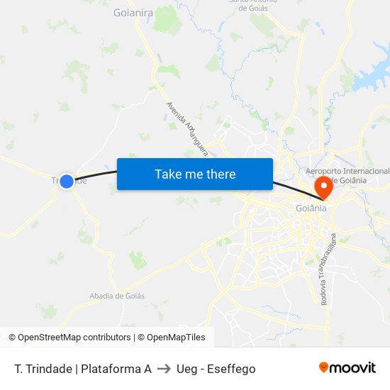T. Trindade | Plataforma A to Ueg - Eseffego map