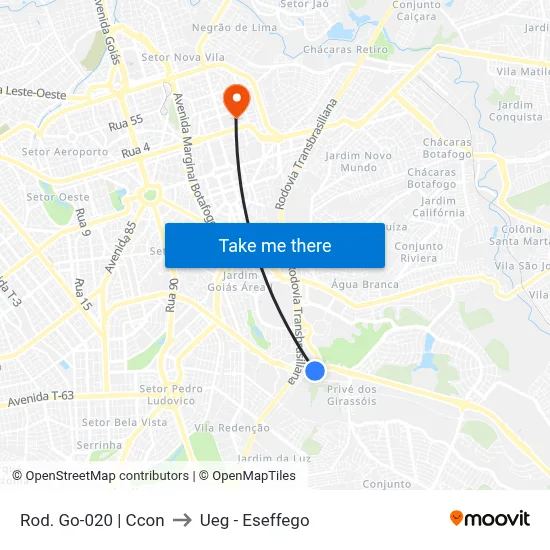 Rod. Go-020 | Ccon to Ueg - Eseffego map