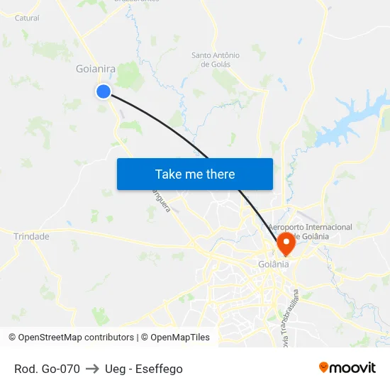 Rod. Go-070 to Ueg - Eseffego map