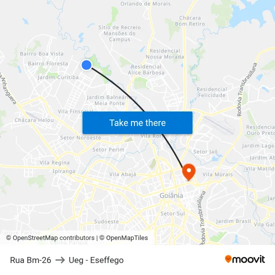 Rua Bm-26 to Ueg - Eseffego map