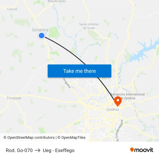 Rod. Go-070 to Ueg - Eseffego map