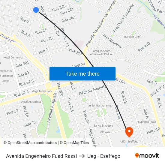 Avenida Engenheiro Fuad Rassi to Ueg - Eseffego map
