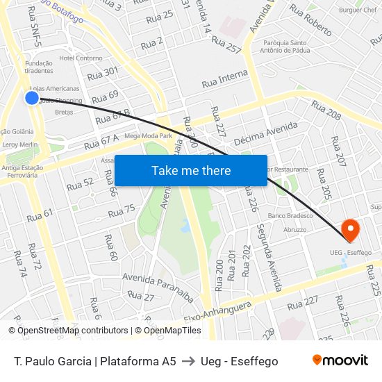 T. Paulo Garcia | Plataforma A5 to Ueg - Eseffego map