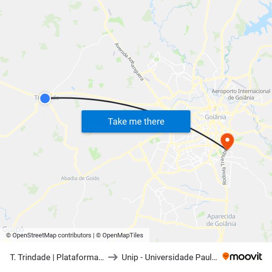 T. Trindade | Plataforma B3 to Unip - Universidade Paulista map