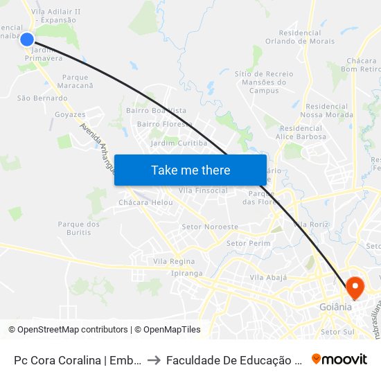 Pc Cora Coralina | Embarque to Faculdade De Educação Da Ufg map