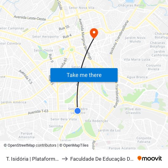 T. Isidória | Plataforma D3 to Faculdade De Educação Da Ufg map