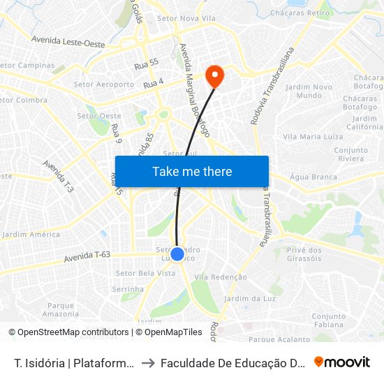 T. Isidória | Plataforma D2 to Faculdade De Educação Da Ufg map