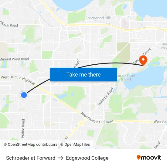 Schroeder at Forward to Edgewood College map
