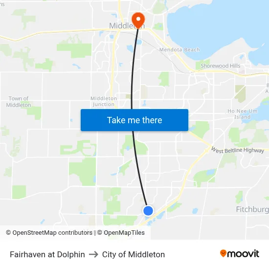 Fairhaven at Dolphin to City of Middleton map
