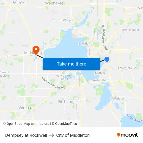 Dempsey at Rockwell to City of Middleton map