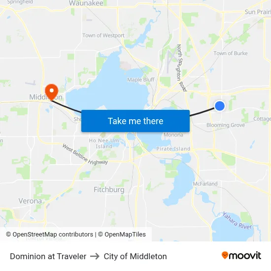 Dominion at Traveler to City of Middleton map