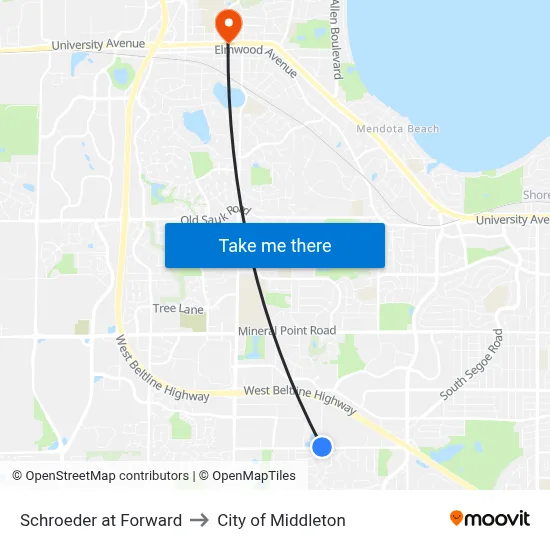 Schroeder at Forward to City of Middleton map