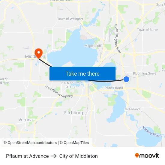 Pflaum at Advance to City of Middleton map