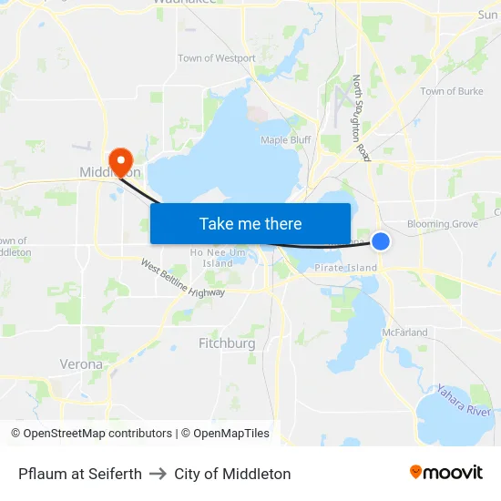 Pflaum at Seiferth to City of Middleton map