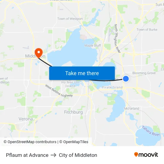 Pflaum at Advance to City of Middleton map