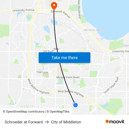 Schroeder at Forward to City of Middleton map