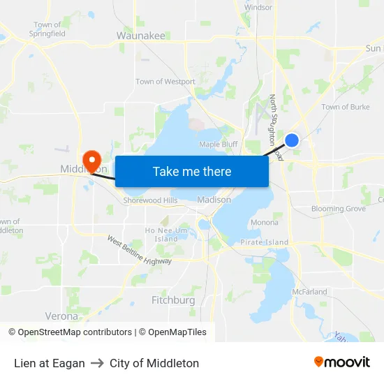Lien at Eagan to City of Middleton map