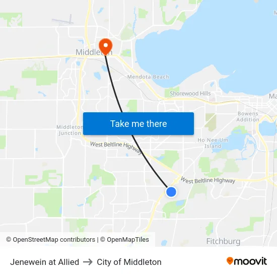Jenewein at Allied to City of Middleton map