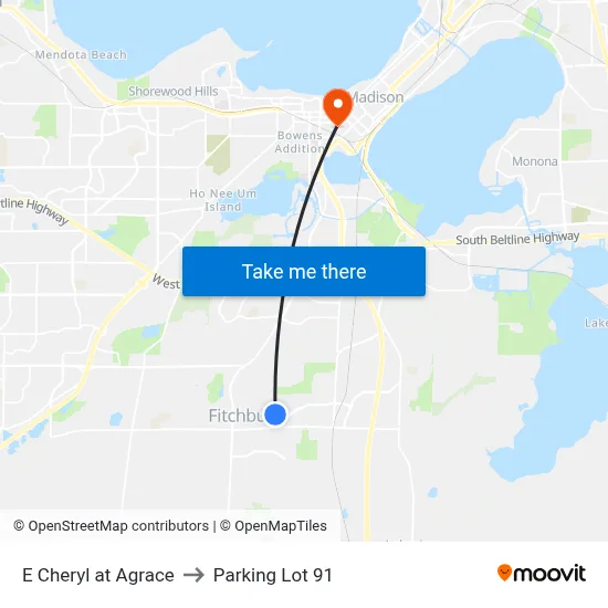 E Cheryl at Agrace to Parking Lot 91 map