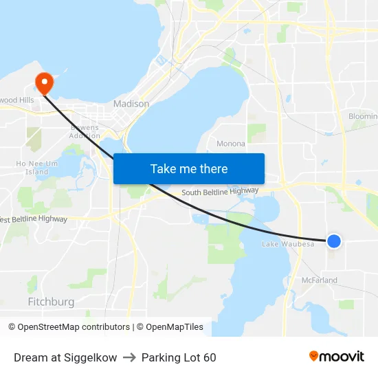 Dream at Siggelkow to Parking Lot 60 map