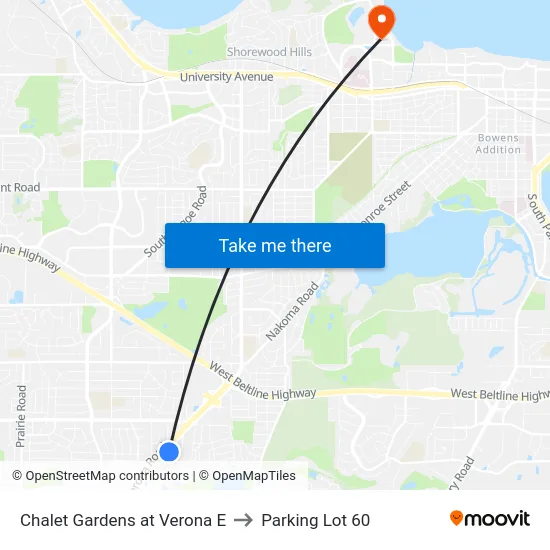 Chalet Gardens at Verona E to Parking Lot 60 map