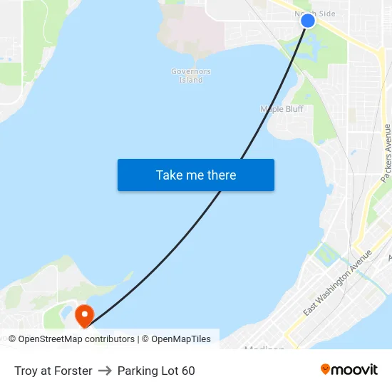 Troy at Forster to Parking Lot 60 map
