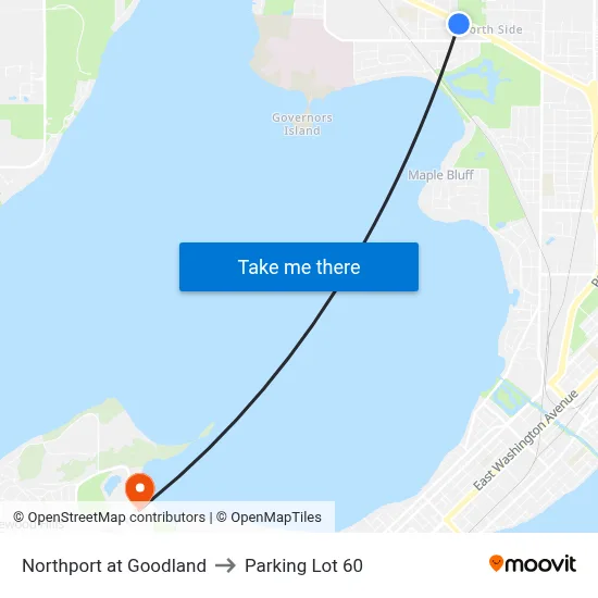 Northport at Goodland to Parking Lot 60 map