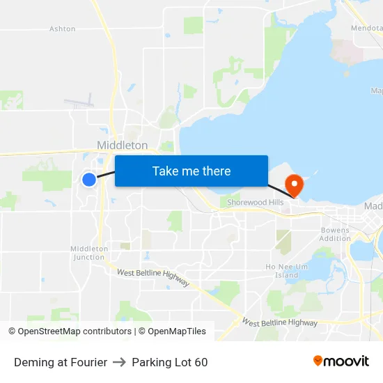 Deming at Fourier to Parking Lot 60 map