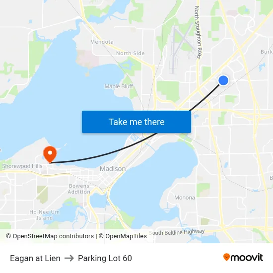 Eagan at Lien to Parking Lot 60 map