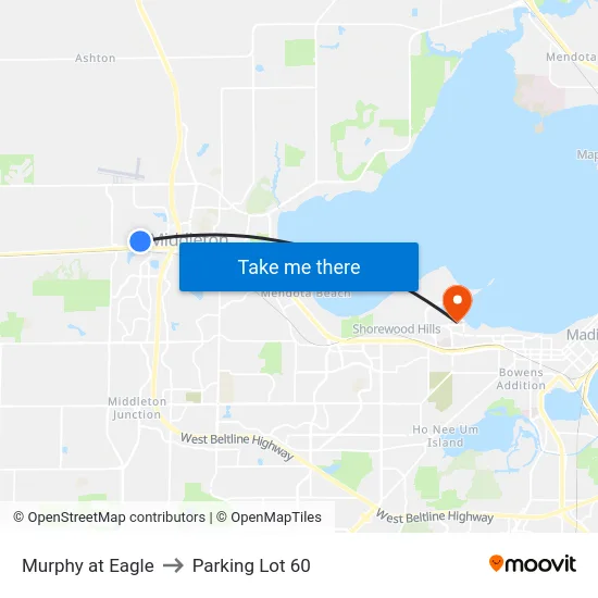 Murphy at Eagle to Parking Lot 60 map