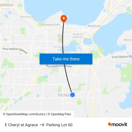 E Cheryl at Agrace to Parking Lot 60 map