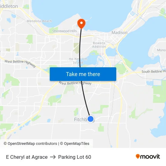 E Cheryl at Agrace to Parking Lot 60 map