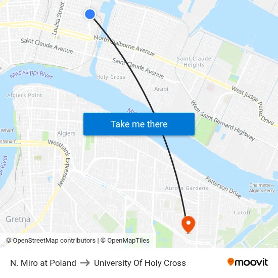 N. Miro at Poland to University Of Holy Cross map