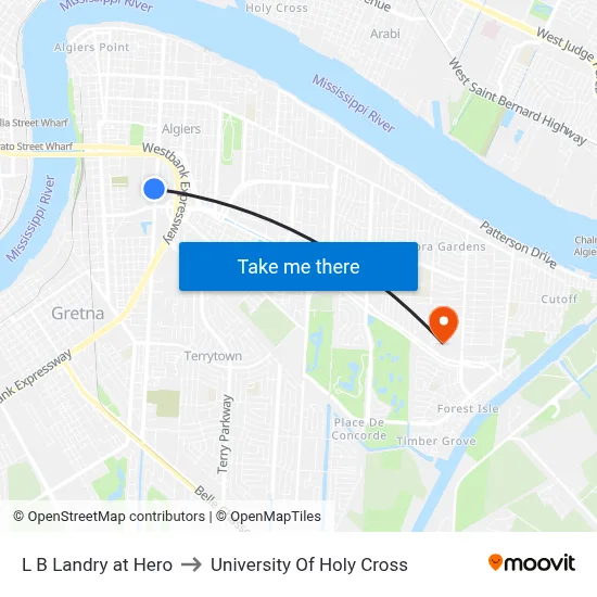L B Landry at Hero to University Of Holy Cross map