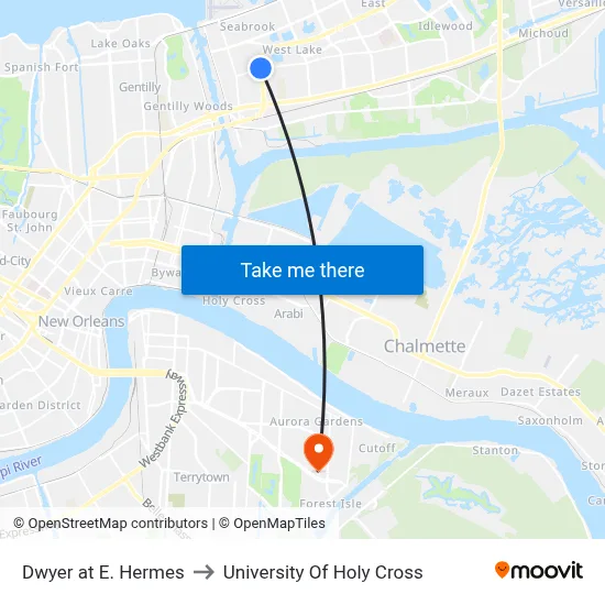 Dwyer at E. Hermes to University Of Holy Cross map