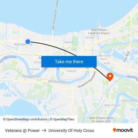 Veterans @ Power to University Of Holy Cross map