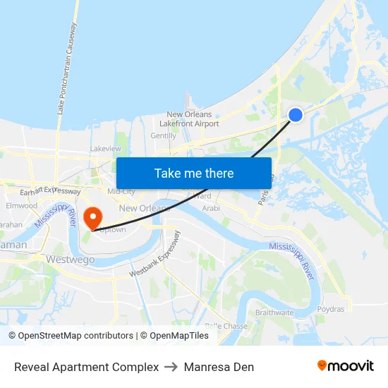 Reveal Apartment Complex to Manresa Den map