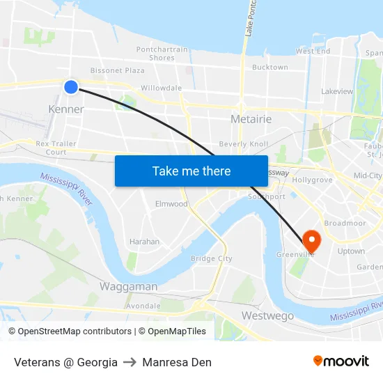 Veterans @ Georgia to Manresa Den map