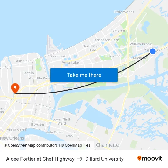 Alcee Fortier at Chef Highway to Dillard University map