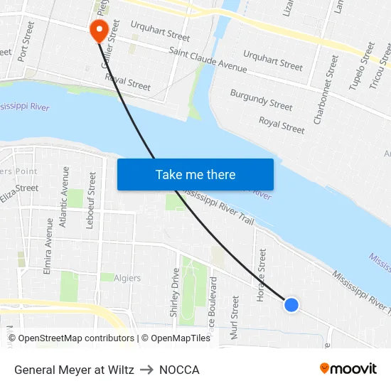 General Meyer at Wiltz to NOCCA map